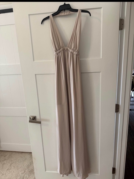 Show Me Your MuMu Dresses & Skirts - Sleeveless V-Neck Cream Maxi Dress